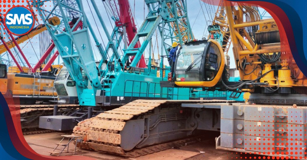 Tim PT SMS Indonesia saat mengaudit implementasi SMK3 di PT Superkrane Mitra Utama.